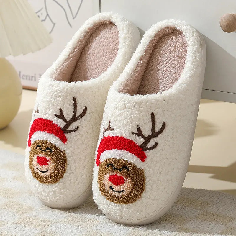 Christmas Home Slippers pontouf TOP FASHION