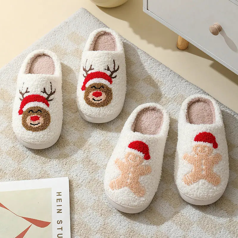 Christmas Home Slippers pontouf TOP FASHION