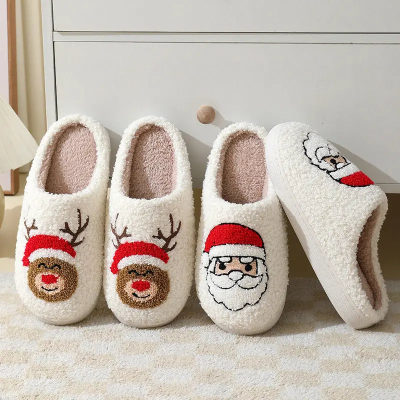 Christmas Home Slippers pontouf TOP FASHION