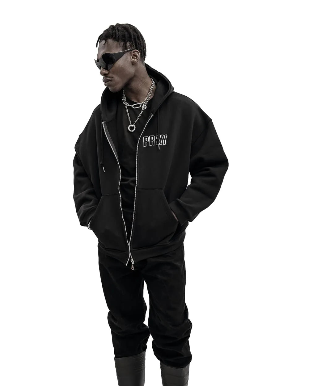 Sweat à capuche zippé unisexe hip-hop MIMI TOP FASHION