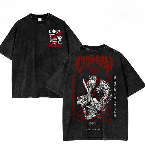 Japan Classic Anime Chainsaw Man Fan T-Shirts Men Women Printed Cloth AliExpress