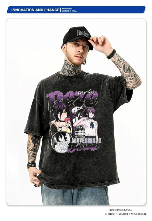 Japan Classic Anime Chainsaw Man Fan T-Shirts Men Women Printed Cloth AliExpress