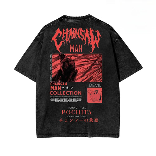 Japan Classic Anime Chainsaw Man Fan T-Shirts Men Women Printed Cloth AliExpress