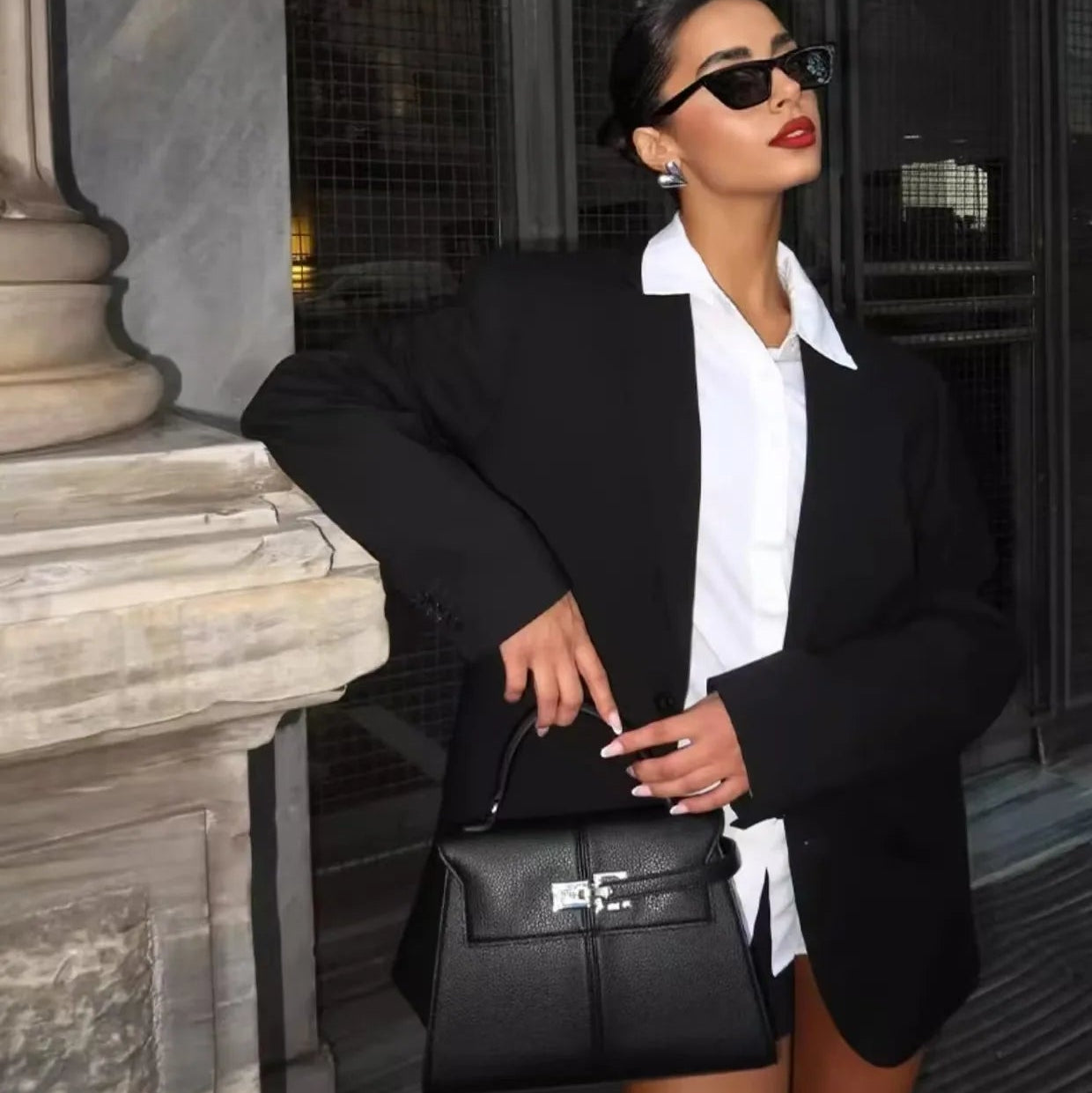 JWPEI Elise designer's stylish new handbag, crossbody for ladies with a high-end feel, large size Kelly MIMI TOP FASHION