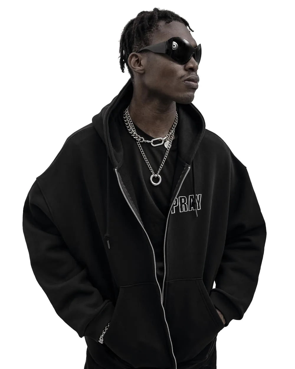 Sweat à capuche zippé unisexe hip-hop MIMI TOP FASHION