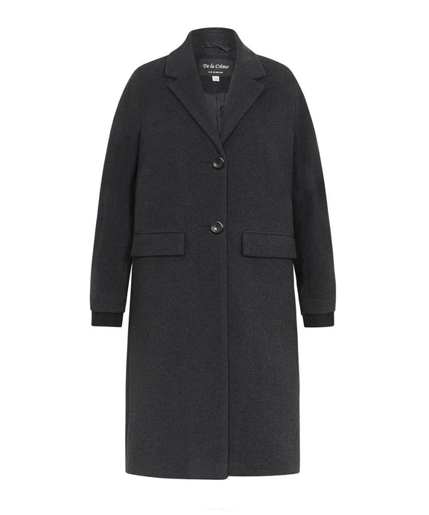 (PRE-ORDER) Womens Wool Blend Winter Warm Knee Length Coat Rose Eleusis