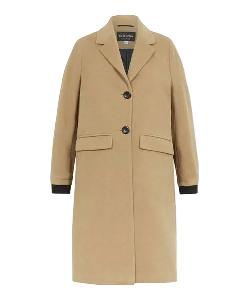 (PRE-ORDER) Womens Wool Blend Winter Warm Knee Length Coat Rose Eleusis